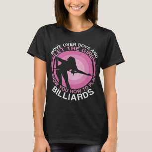 Billiards Bassäng Player Boll Girl Girl Den här pr T Shirt