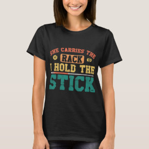 Billiards Bassäng Player Boll Grandpa Redragen Vin T Shirt