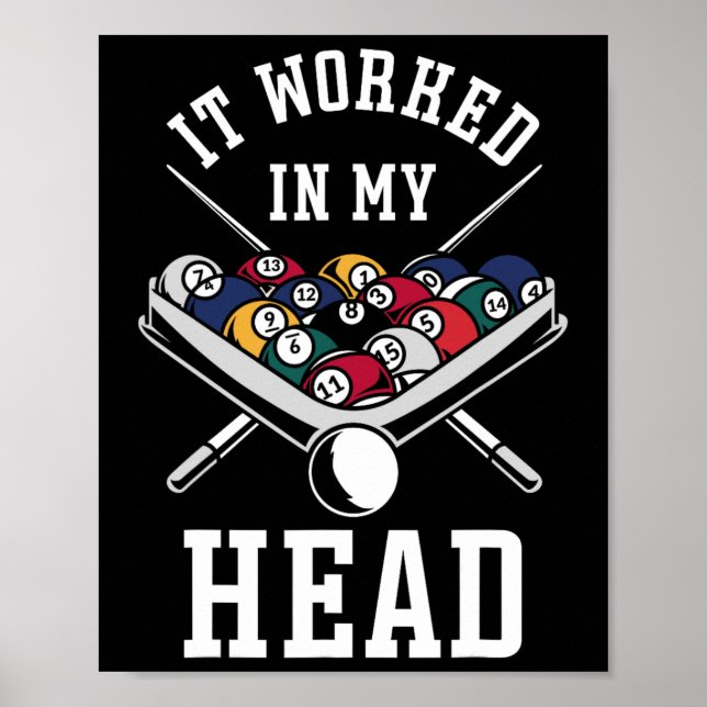 Billiards Bassäng Player Boll som det fungerade i  Poster (Framsidan)