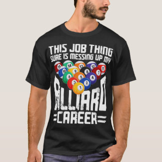 Billiards Bassäng Player Boll Vintage 9 T Shirt