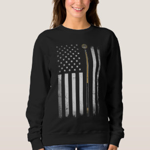 Billiards Bassäng Player Bord USA amerikanska Flag T Shirt