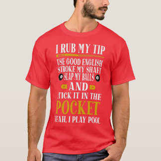 Billiards Bassäng Players Funny Billiard Gift I Ru T Shirt