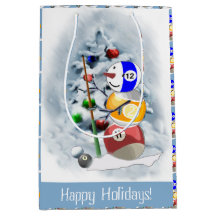 Billiards Boll Snögubbe jul