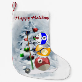 Billiards Boll Snögubbe jul Liten Julstrumpa