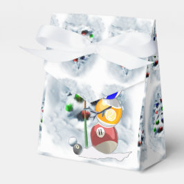 Billiards Boll Snögubbe jul Presentaskar
