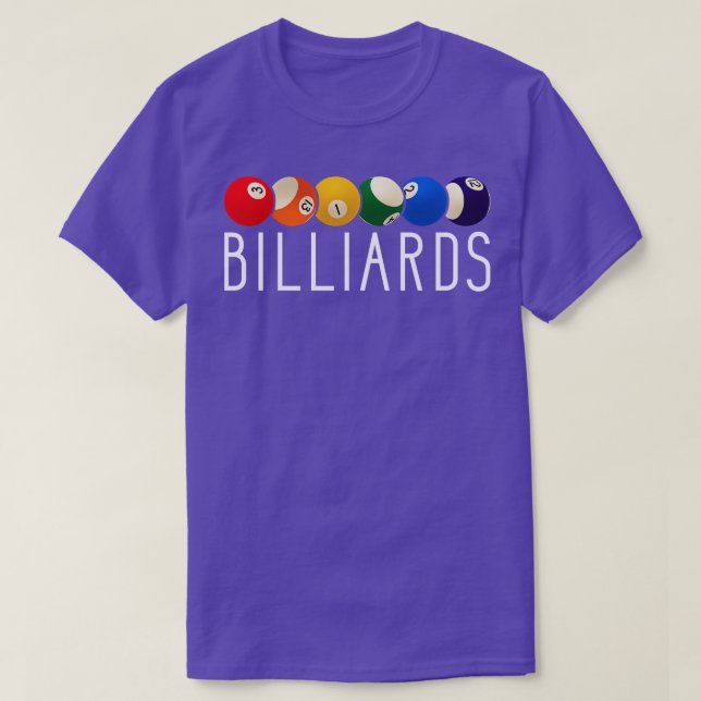 Billiards Bollar Bassäng Player T Shirt (Design framsida)