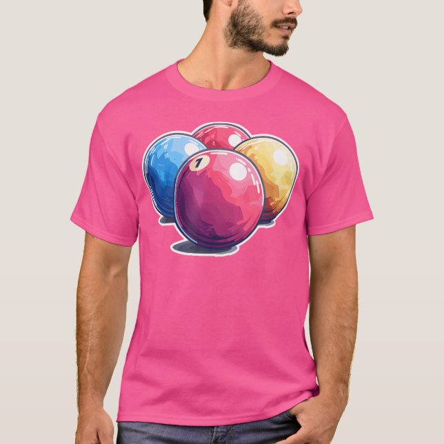 Billiards Bollar T Shirt (Framsida)