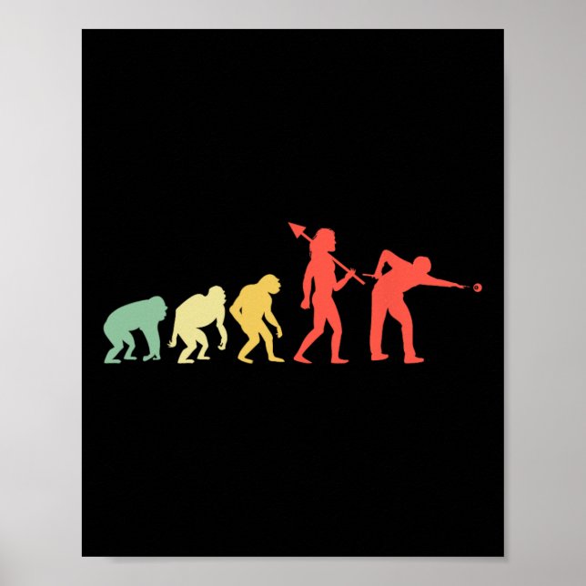 Billiards Cue för Evolution Rack Bassäng Billiard  Poster (Framsidan)
