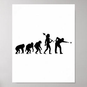 Billiards Cue för Evolution Rack Bassäng Billiard Poster
