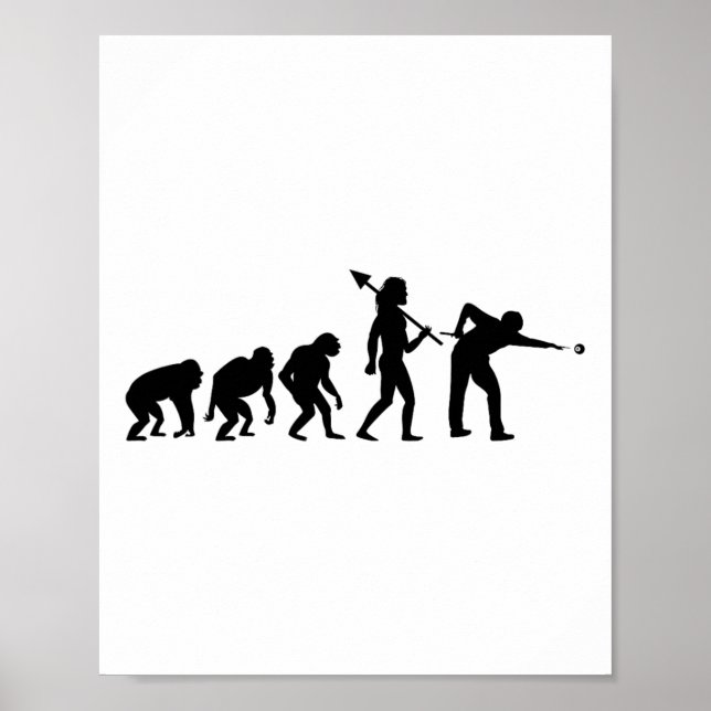 Billiards Cue för Evolution Rack Bassäng Billiard  Poster (Framsidan)
