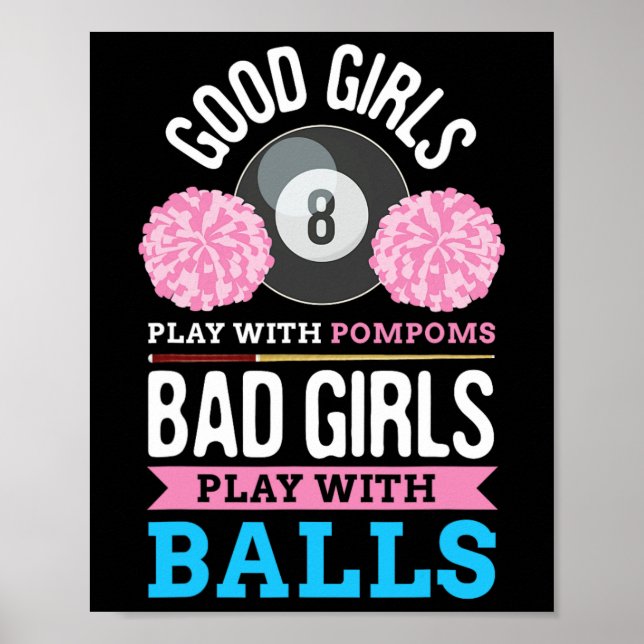 Billiards Cue Sport Game Bassäng Billiard Player G Poster (Framsidan)