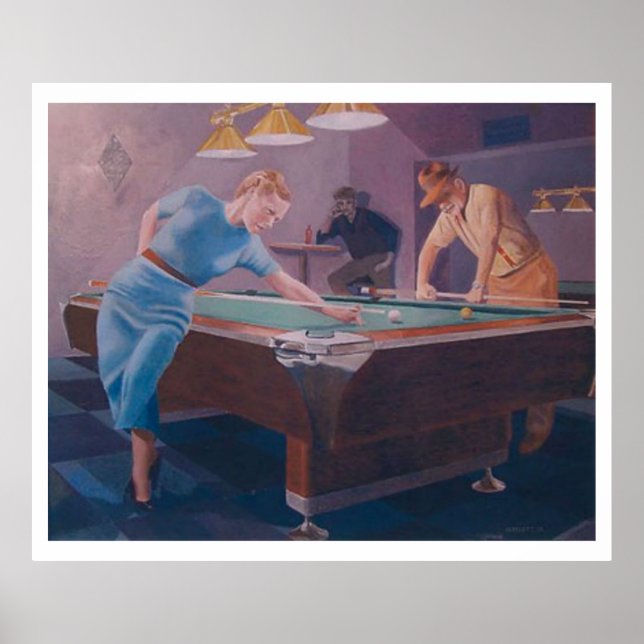 Billiards Dame Poster (Framsidan)