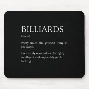 Billiards Definition - Lustigt Sarkastic Billiards Musmatta