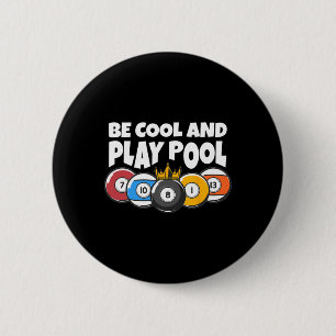 Billiards eller Billard Be Coola spela Bassäng Bas Knapp