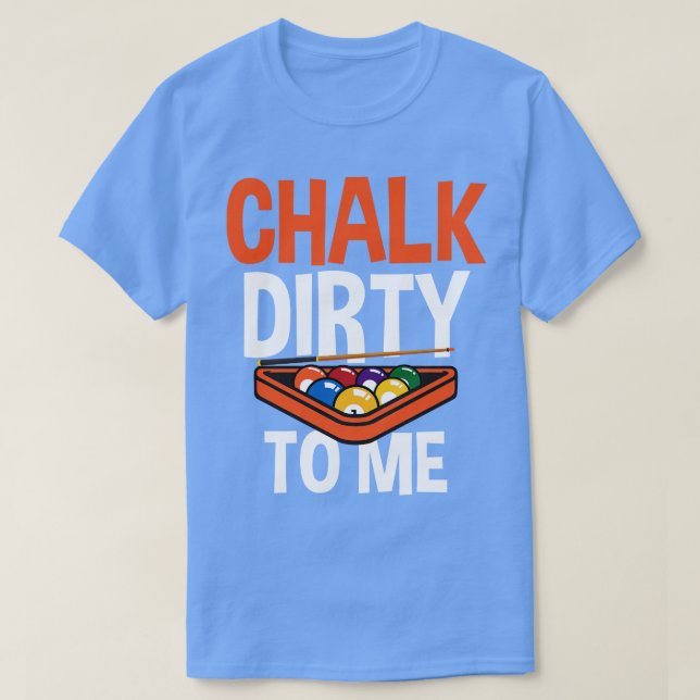 Billiards för Bassäng Player Billiards Bollar Chal T Shirt (Design framsida)