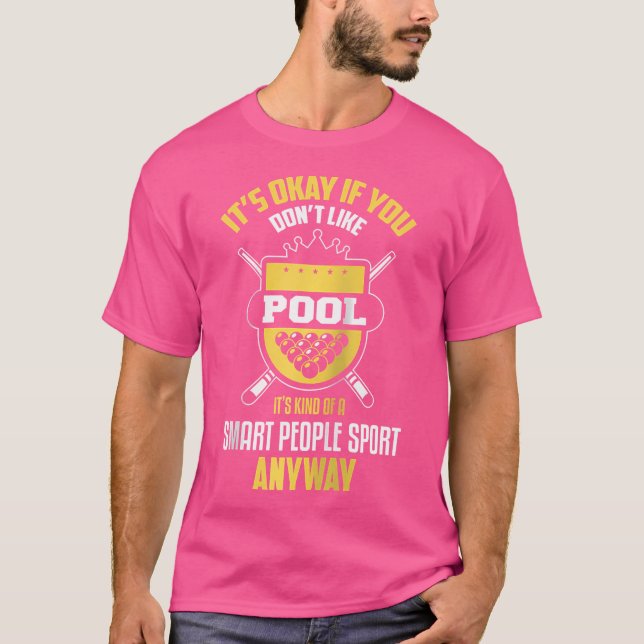 Billiards Funny Sport Billiards Player Bassäng Pla T Shirt (Framsida)