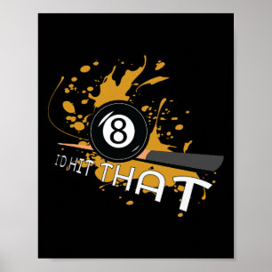 Billiards-gåvor - ID Slått att Poster