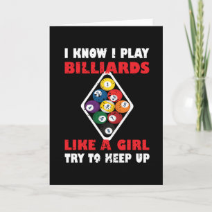 Billiards-gåvor till kvinnor i Bassäng Player-milj Kort