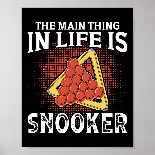 Billiards Jerseys För manar Sak i Life Snook Poster (Framsidan)