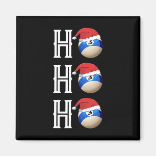 Billiards jul Santa Hat Bassäng Hall Party Gift Magnet