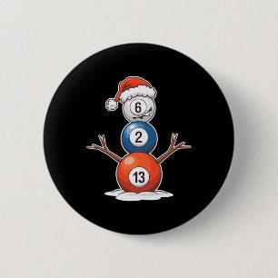 Billiards jul Snögubbe med Bassäng Bord Knapp