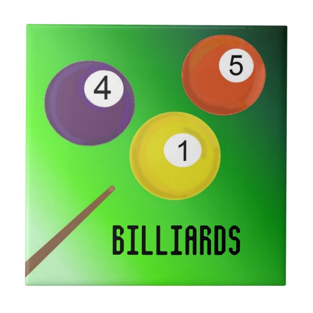 Billiards Kakelplatta (Framsidan)