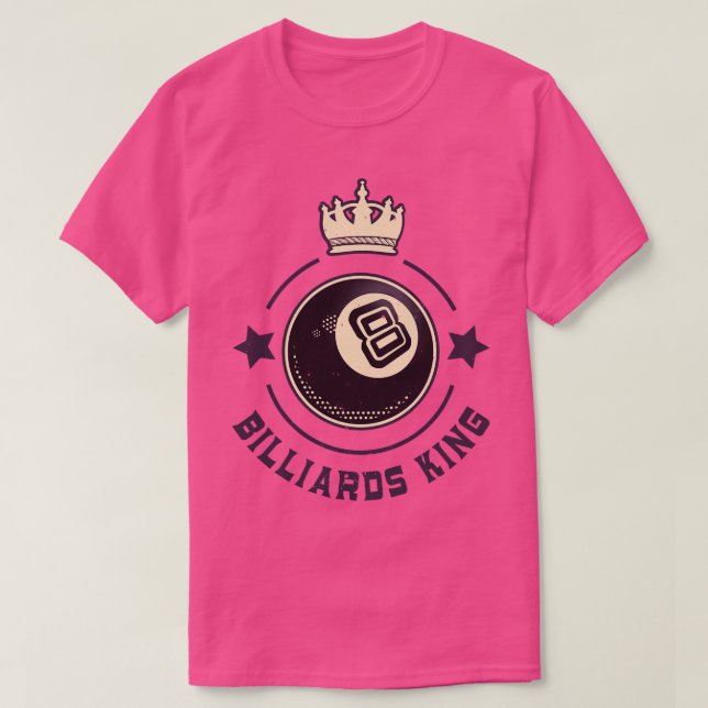 Billiards Kung 8Boll Retro Snooker 1 T Shirt (Design framsida)