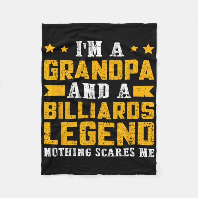 Billiards Legend Grandpa Fleecefilt (Framsidan)