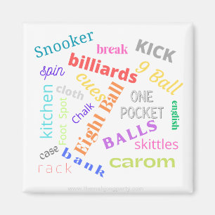 Billiards magnet