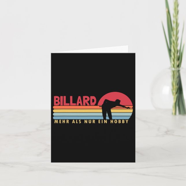 Billiards mer än ett hob kort (Framsida)