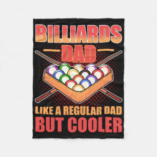 Billiards Pappa som ett vanligt Pappa men koler - Fleecefilt