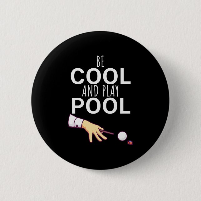 Billiards Player | Be Coola Snooker Knapp (Framsida)