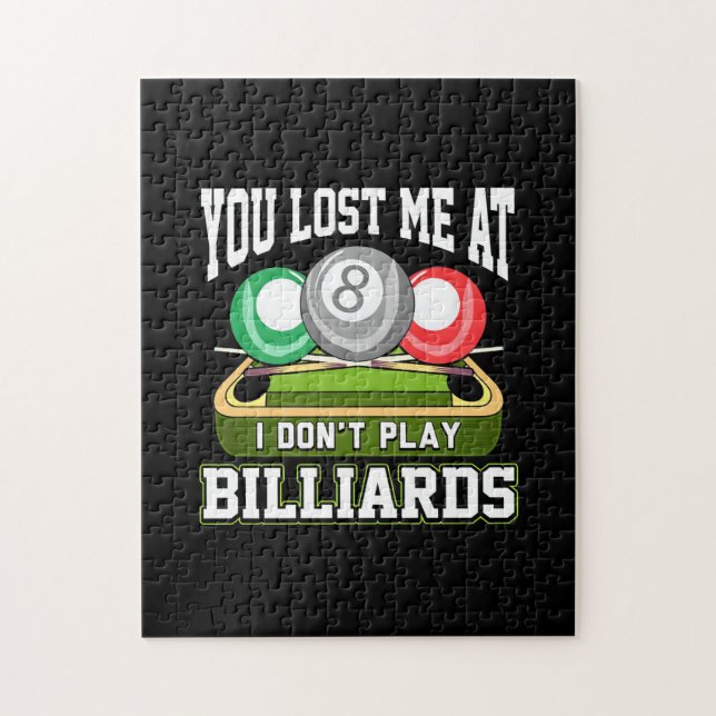 Billiards Player | Du Borttappadar mig på biljardp Pussel (Vertikal)