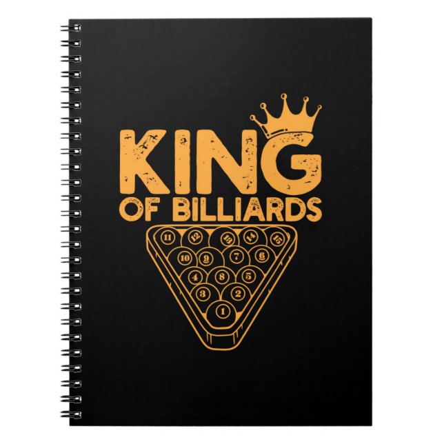 Billiards Player | Kung i fakturering Anteckningsbok (Framsidan)