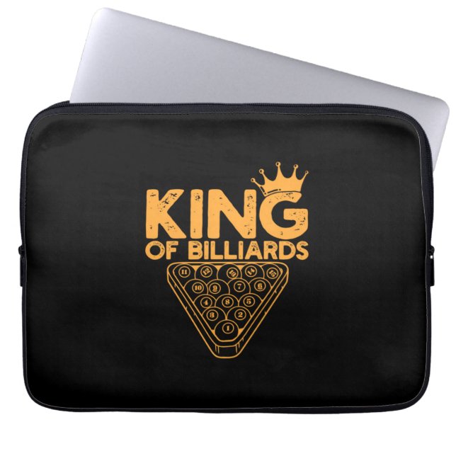 Billiards Player | Kung i fakturering Laptop Fodral (Framsidan)