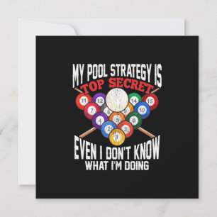 Billiards Player Min Bassäng-strategi är topphem Inbjudningar