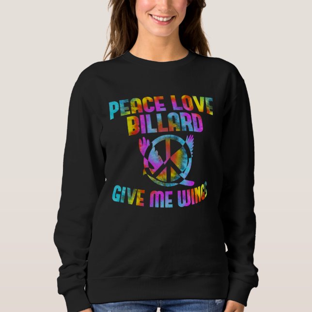 Billiards player peace Snooker Peace Love Billiard T Shirt (Framsida)