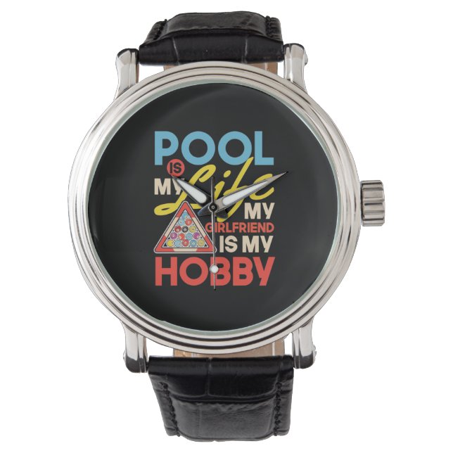 Billiards Player | Pool Billiards Is My Life Armbandsur (Framsida)