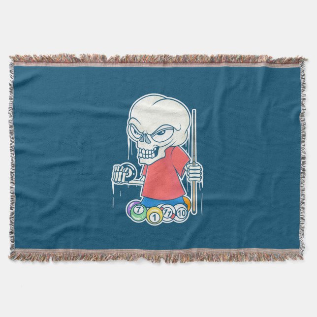 Billiards Player | Skull Billiard Player Filt (Framsidan)