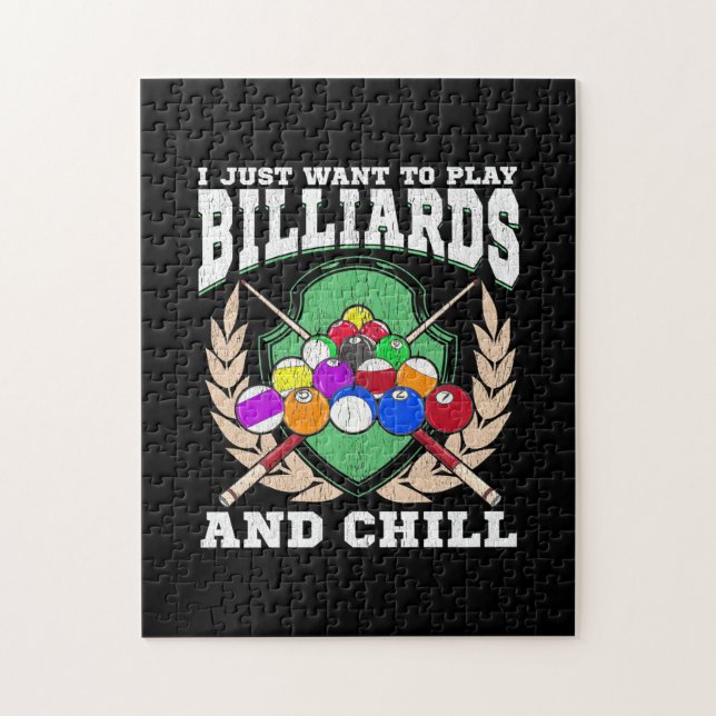 Billiards Player | Spela upp biljetter och kyla Pussel (Vertikal)