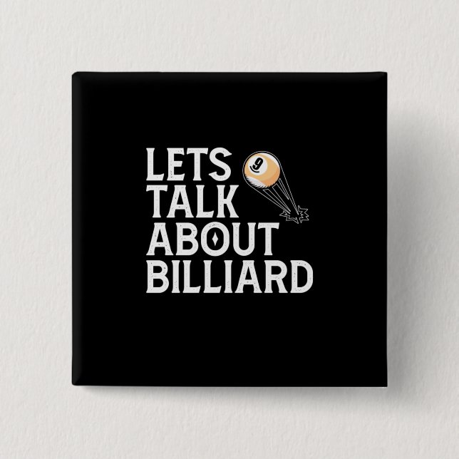 Billiards Player | Talar om miljard Knapp (Framsida)