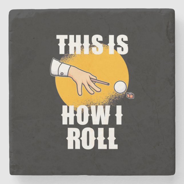 Billiards Player | This Is How Snooker Roll Stenunderlägg (Framsidan)
