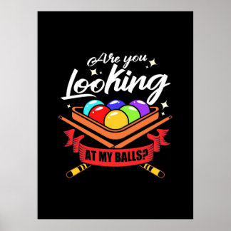 Billiards Player | Tittar du Billard Bassäng Poster