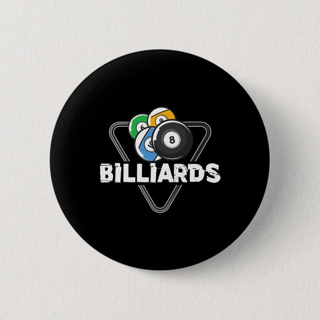 Billiards Rack Billiard Player Snooker 8 Boll Cue Knapp (Framsida)