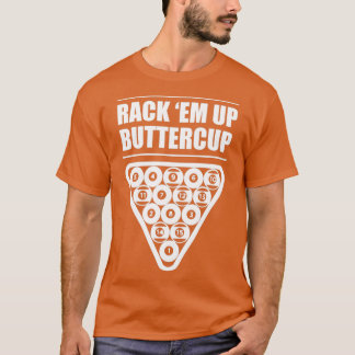 Billiards Rack upp Snooker Billiard T Shirt