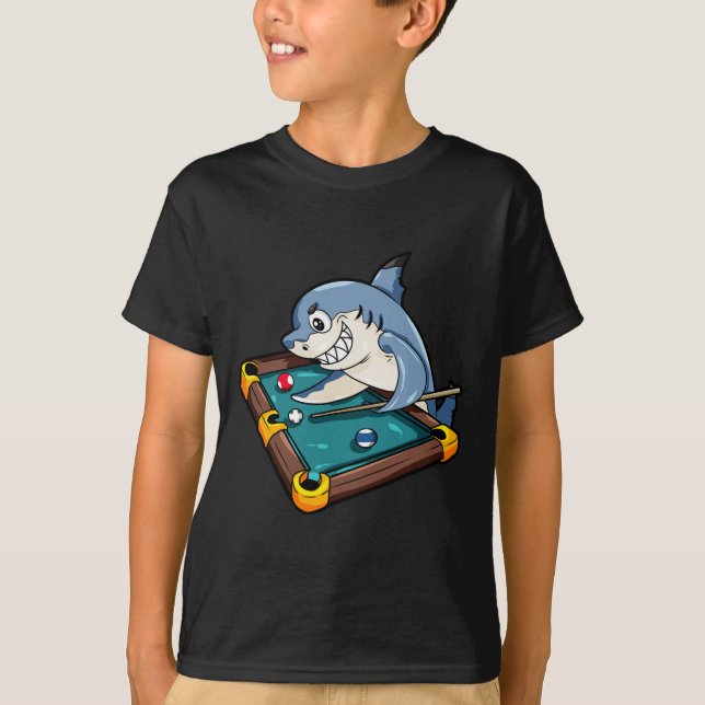 Billiards Shark Bassäng Snooker Player Gift T Shirt (Framsida)