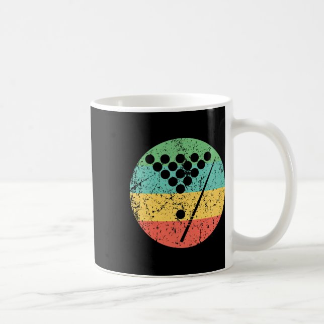 Billiards Shirt - Vintage Retro Bassäng Kaffemugg (Höger)