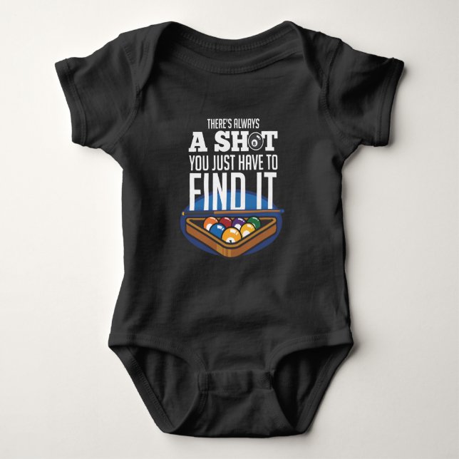 Billiards Shot Quote Bassäng Player Humor T Shirt (Framsida)