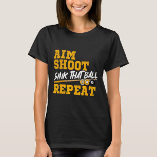 Billiards siktar på att Boll upprepar Bassäng 8 B T Shirt