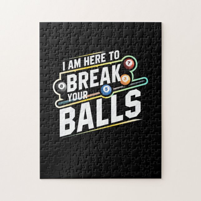 Billiards Snooker är här för att bryta din Bollar Pussel (Vertikal)
